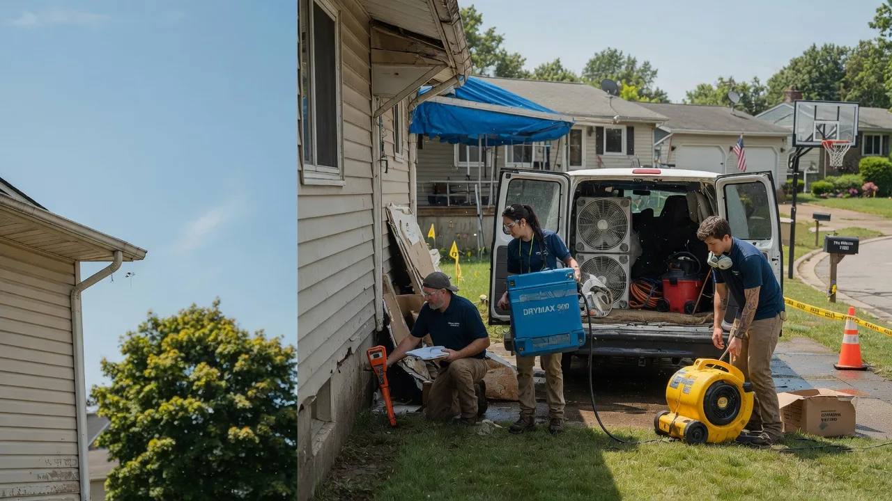 Ceiling Leak Cleanup in East Palestine, OH near me